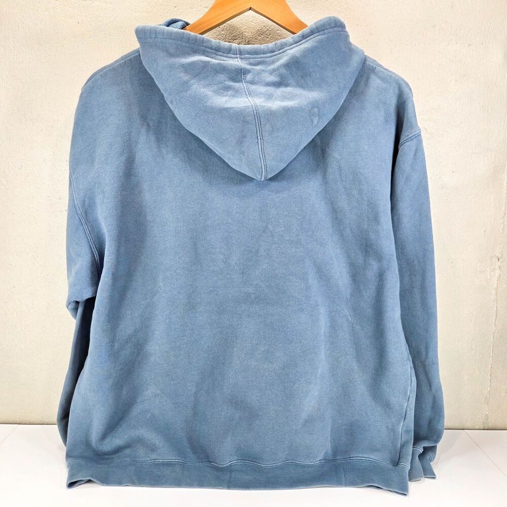 Vintage 90s Disney World Grumpy Blue Embroidered Pullover Hoodie Sz M